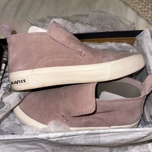 SeaVees Huntington Midi Sneaker Slip On Bootie Haze Suede Size 7.5